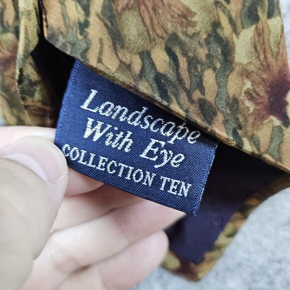 Jerry J. Garcia Necktie Landscape With Eye‎ Collection 10 Stonehenge 100% Silk - Picture 4 of 9